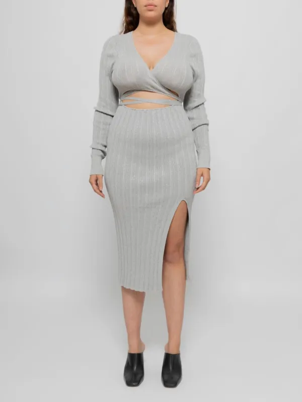 Silver Peephole Dress sold by Ester Manas