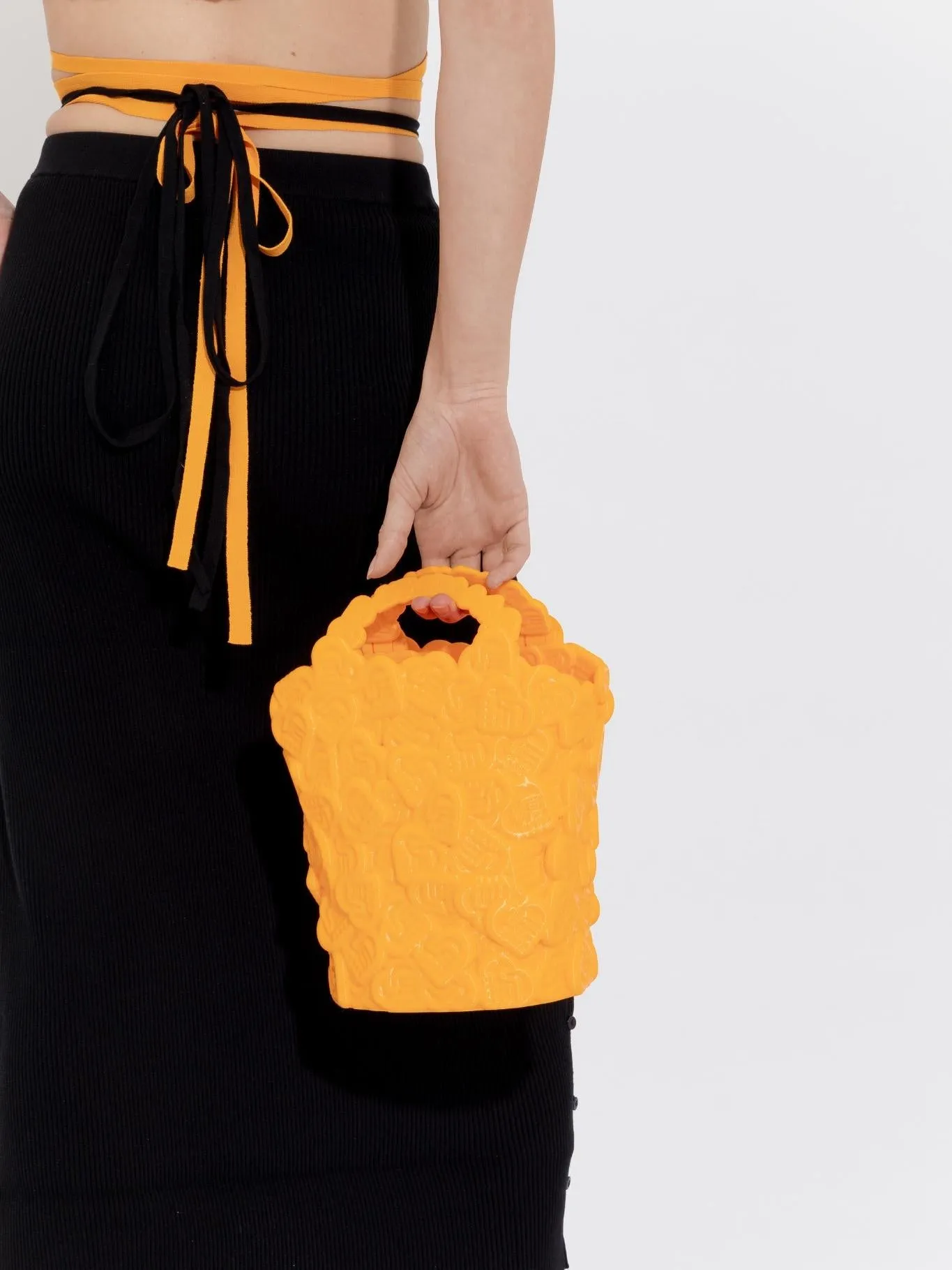 Orange Peephole Knit Bra sold by Ester Manas product image thumbnail 3