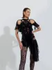 Black Ruched Low Waist Dress sold by Ester Manas