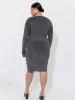 Black Lurex Multi Buttons Knit Dress sold by Ester Manas