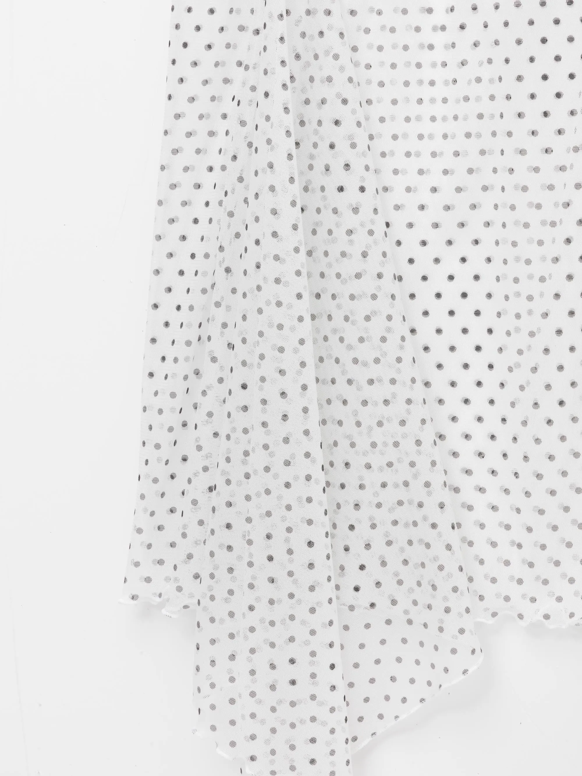 White Polka Dots Asymmetric Skirt sold by Ester Manas product image thumbnail 2