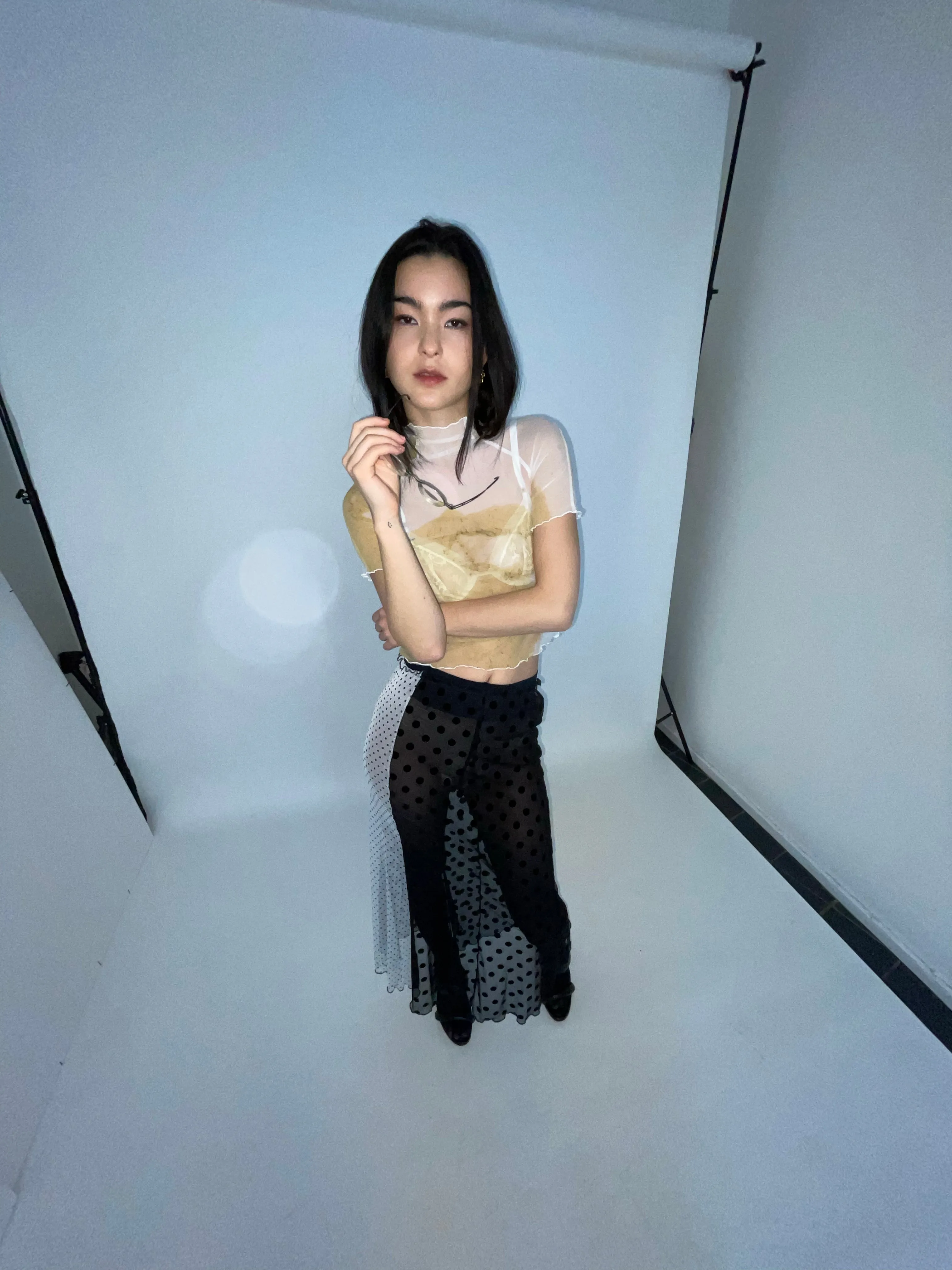 Black & White Polka Dots Long Skirt sold by Ester Manas product image thumbnail 3