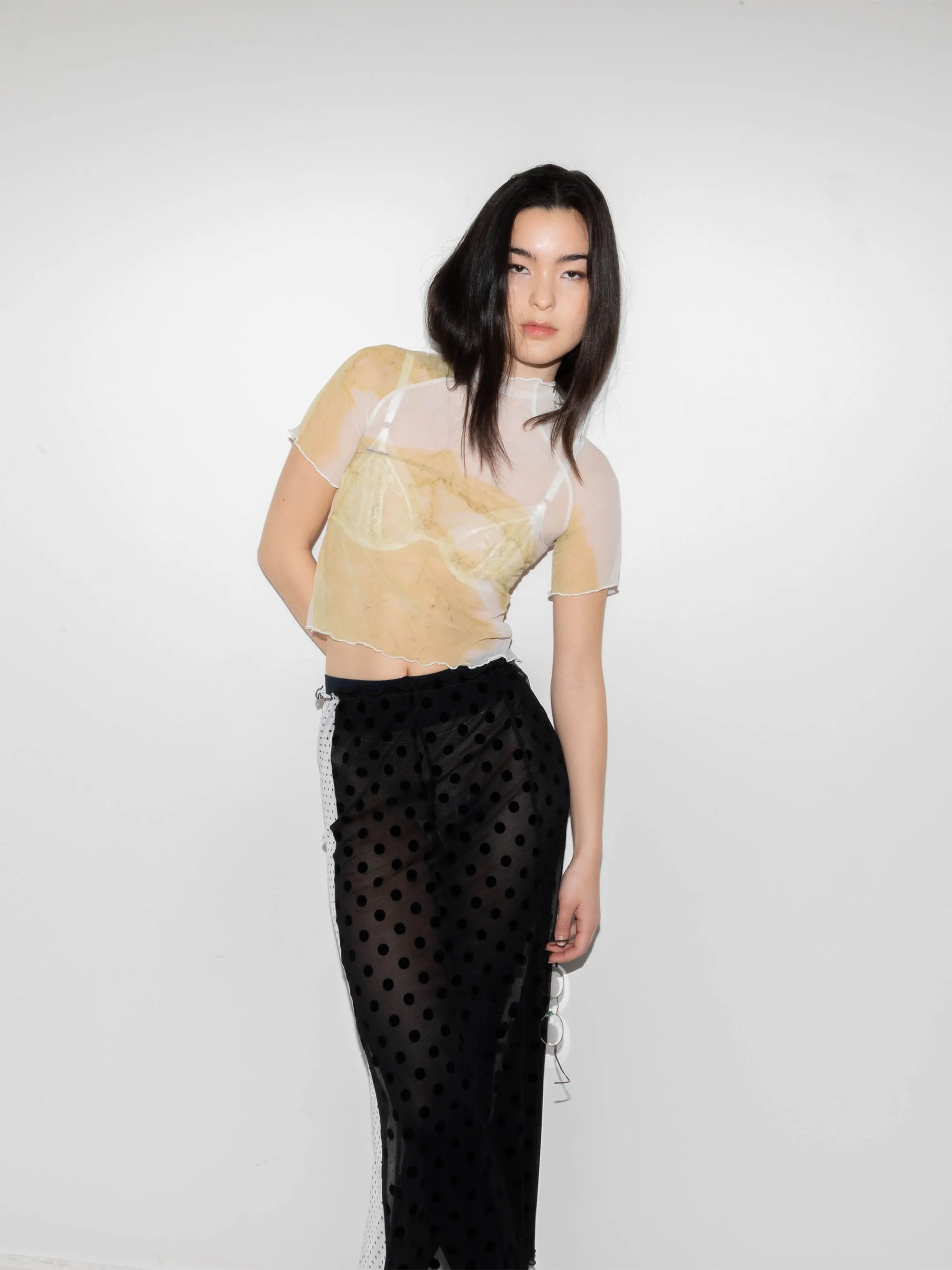 Black & White Polka Dots Long Skirt sold by Ester Manas product image thumbnail 5