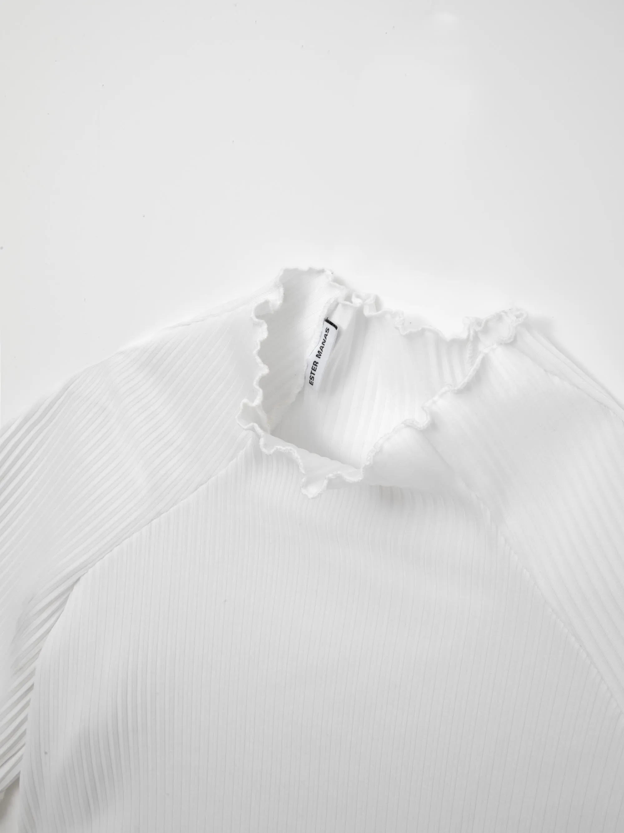 Lace Rib White Easy Top sold by Ester Manas product image thumbnail 2