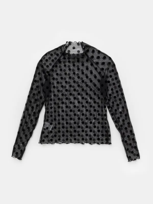 Polka Dots Black Easy Top made by Ester Manas