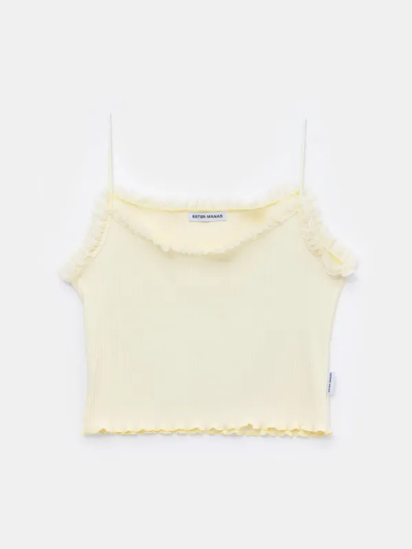 Mimosa Lace Tank Top made by Ester Manas