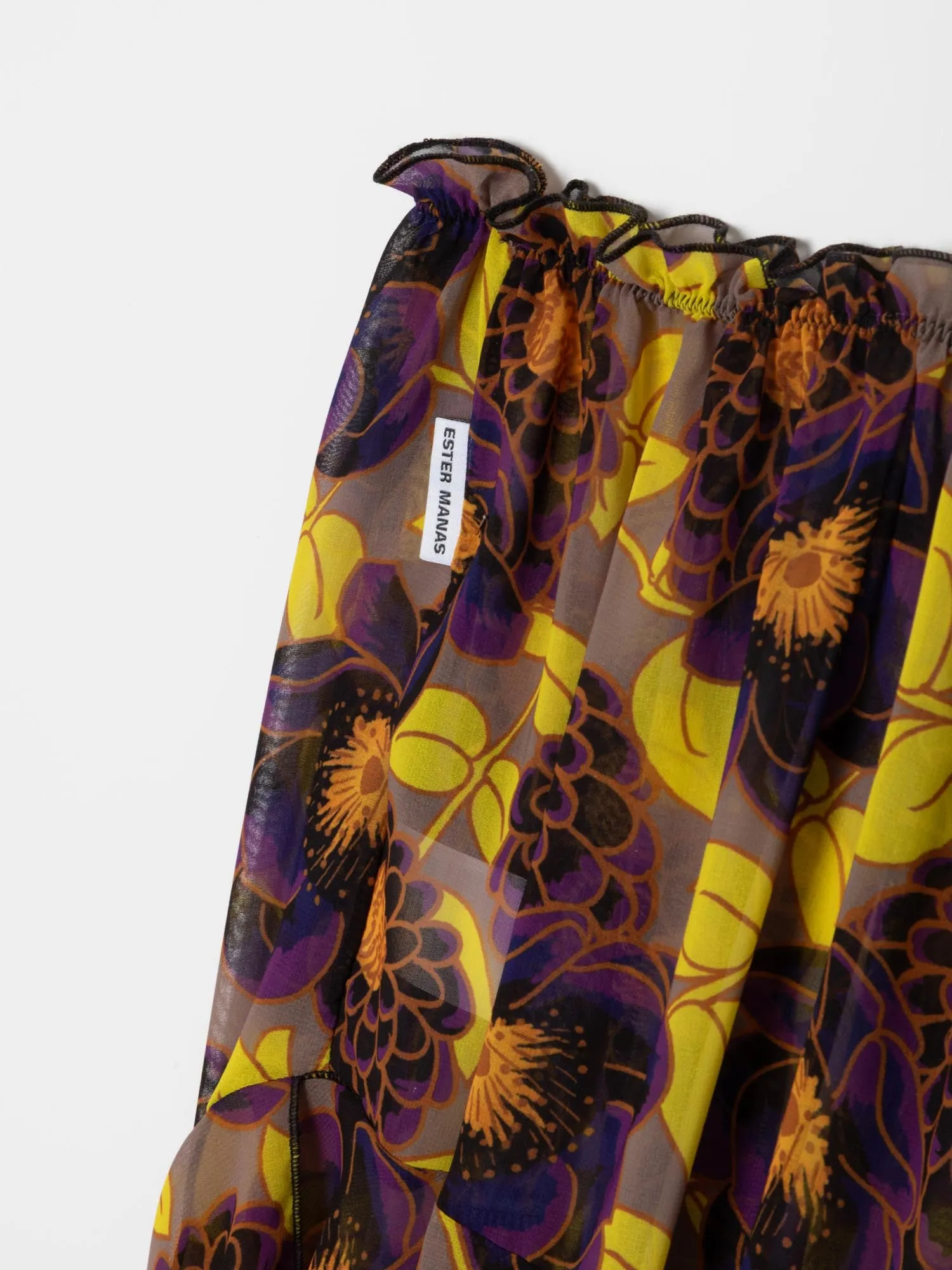 Multicolor Floral Asymmetric Skirt sold by Ester Manas product image thumbnail 2