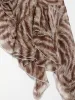 Brown Abstract Asymmetric Skirt sold by Ester Manas