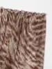 Brown Abstract Asymmetric Skirt sold by Ester Manas