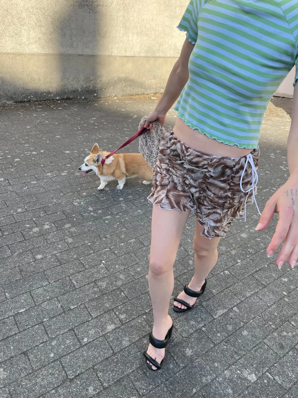 Brown Signature Mini Skirt sold by Ester Manas product image thumbnail 3