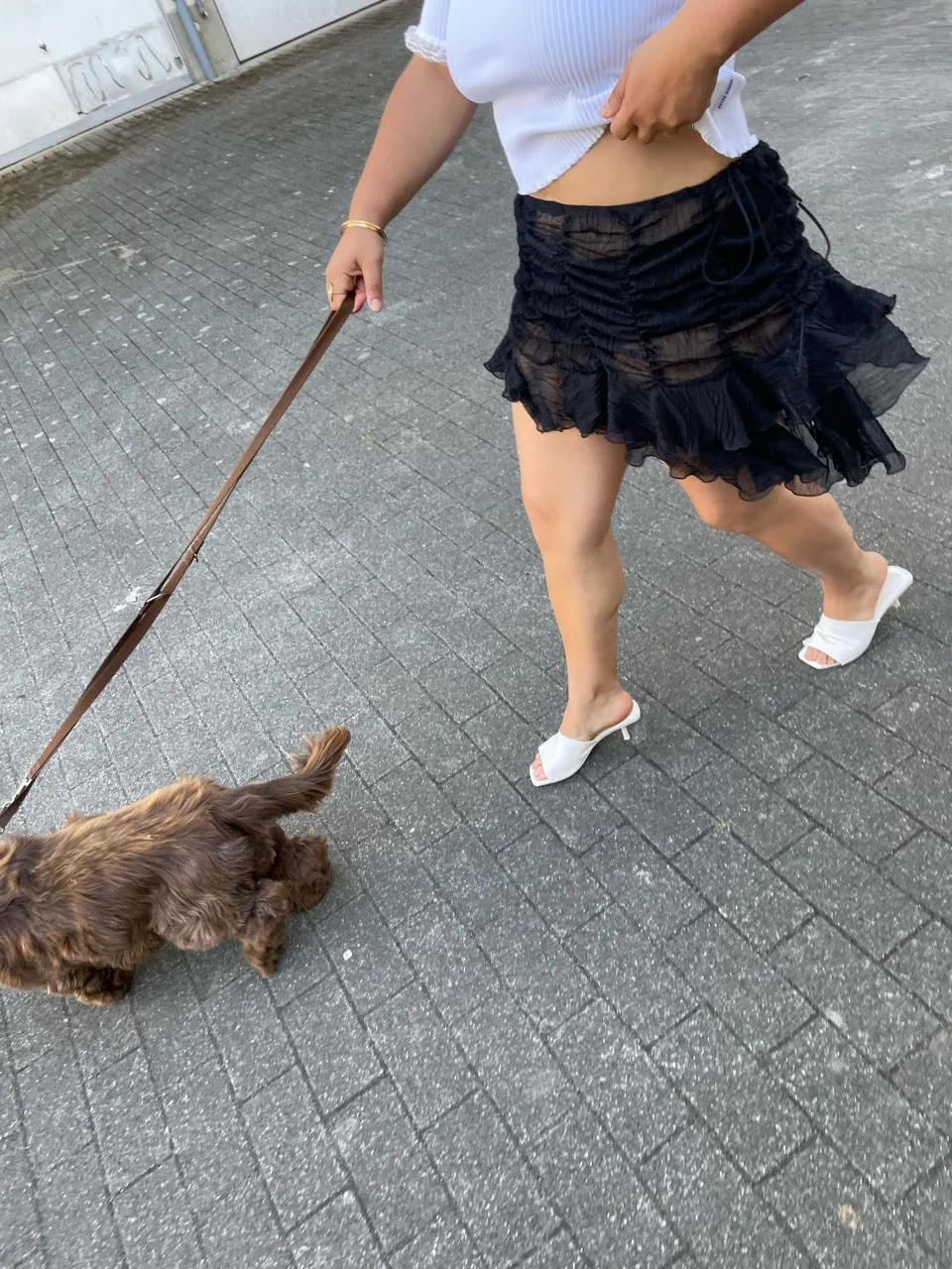 Black Signature Mini Skirt sold by Ester Manas product image thumbnail 3