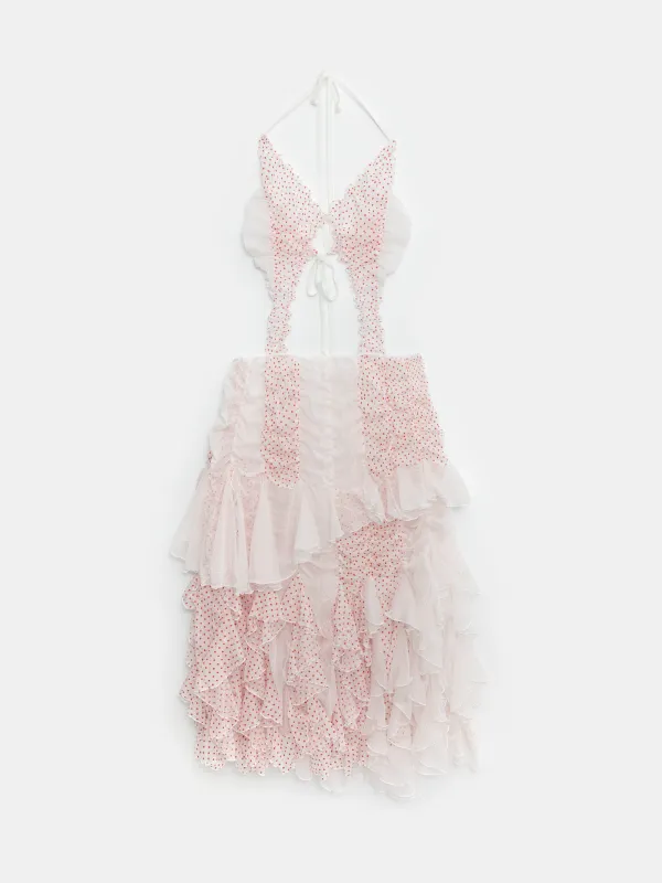 Butterfly Polka Dot Maxi Dress sold by Ester Manas