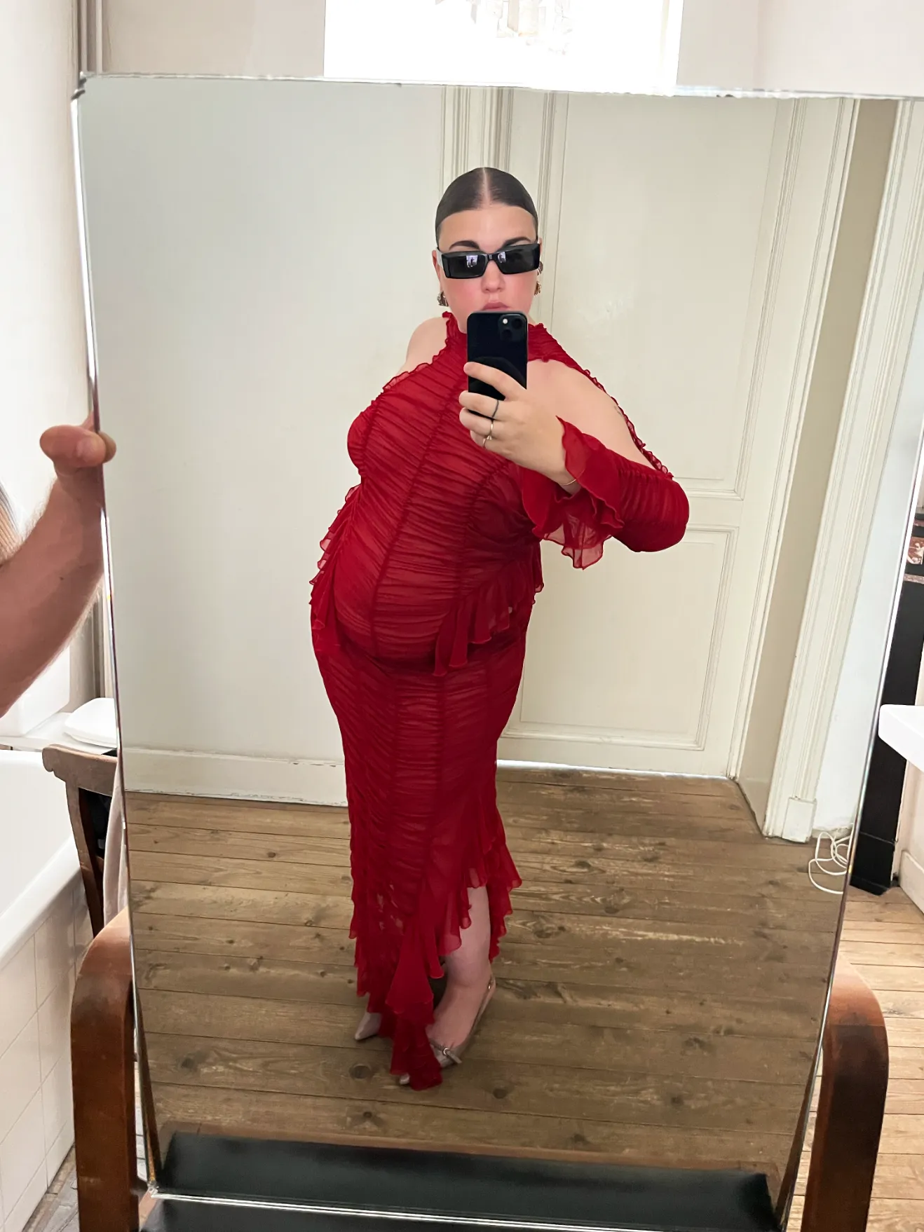 Red Signature Drama Dress sold by Ester Manas product image thumbnail 2