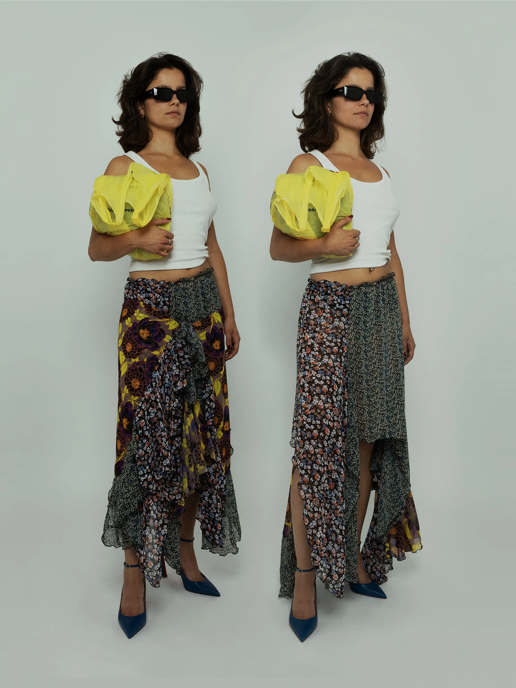 Multi-Flowers Two ways Skirt sold by Ester Manas product image thumbnail 3