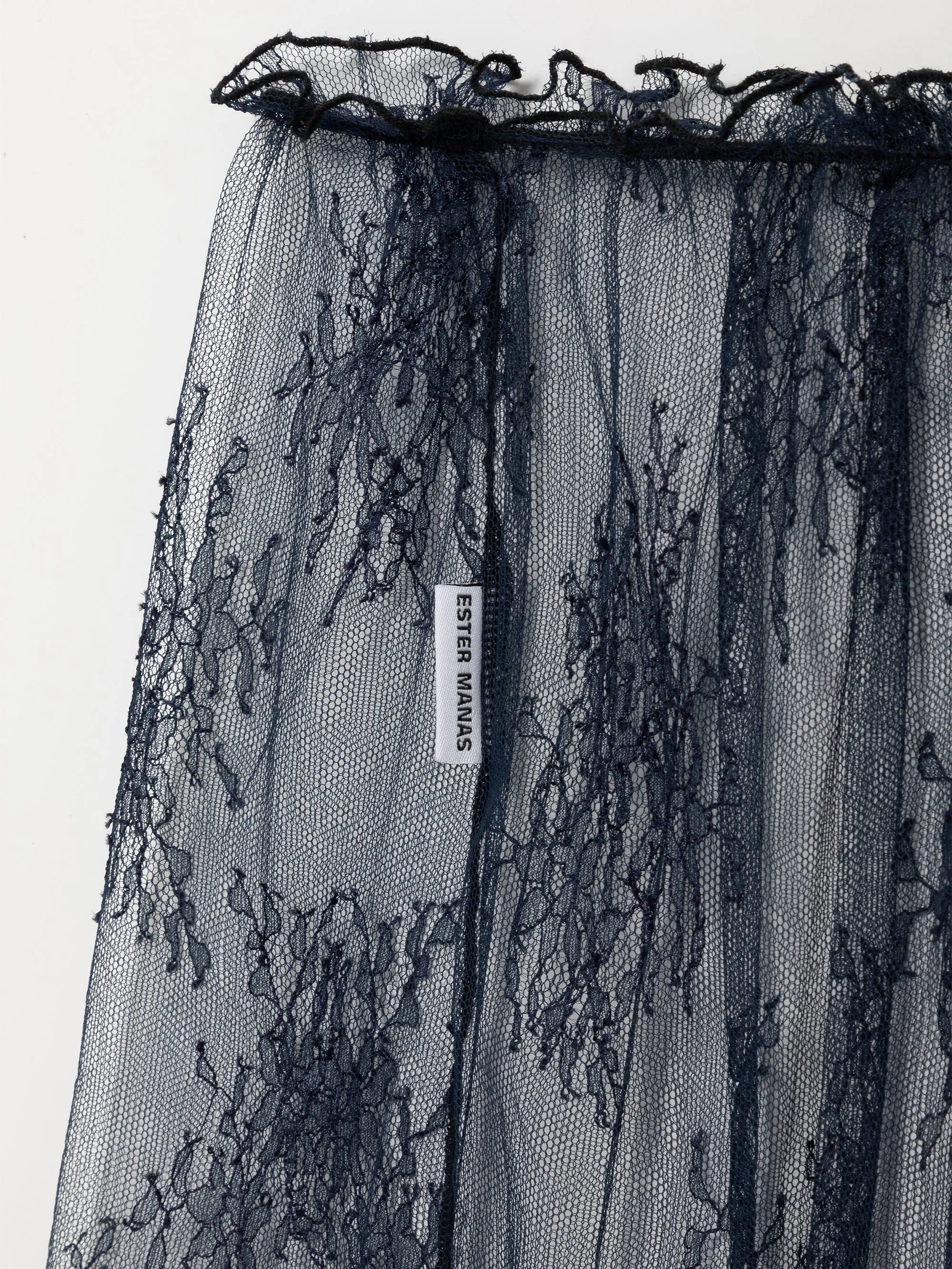 Navy Floral Lace Skirt sold by Ester Manas product image thumbnail 3