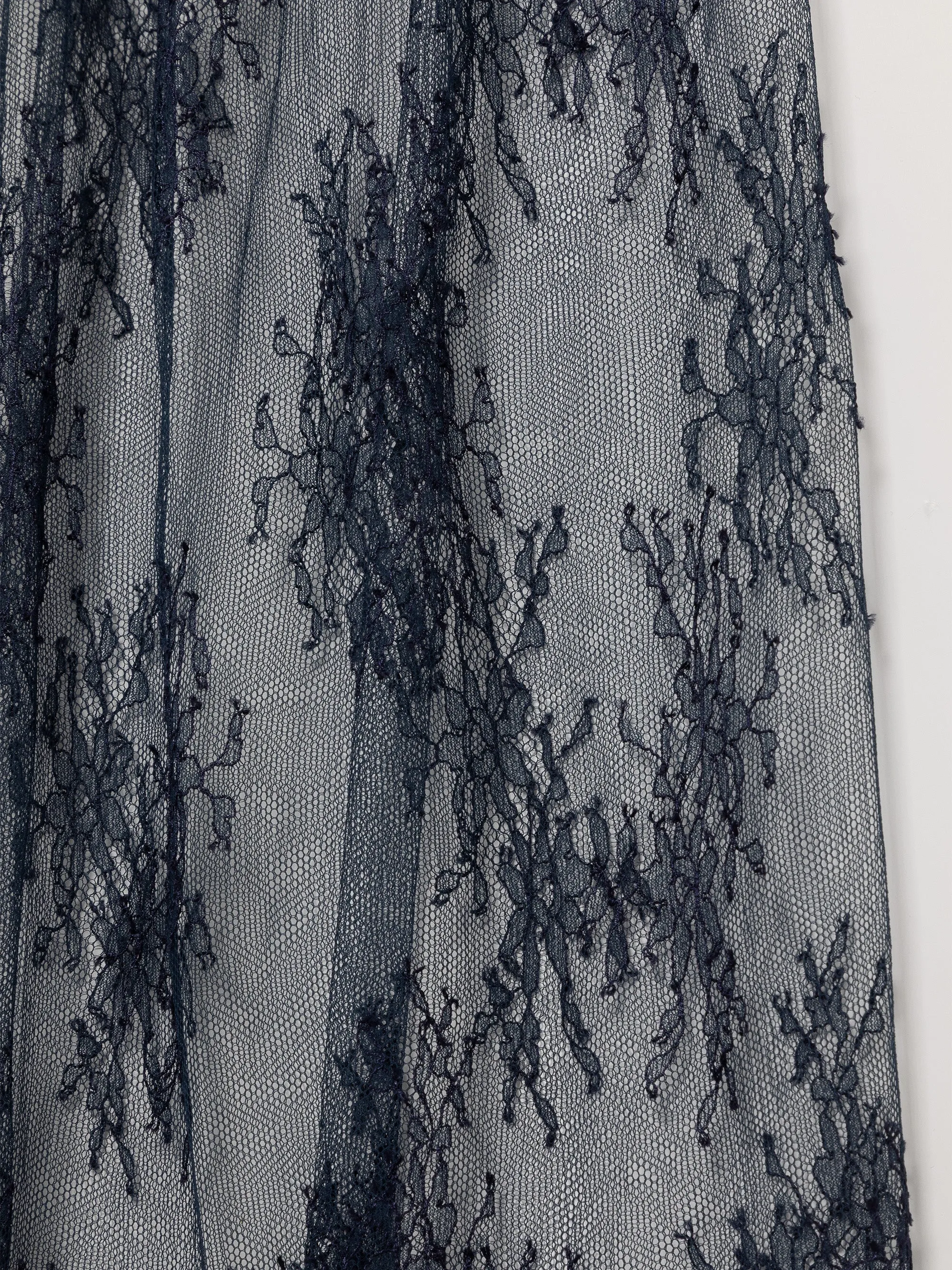 Navy Floral Lace Skirt sold by Ester Manas product image thumbnail 4