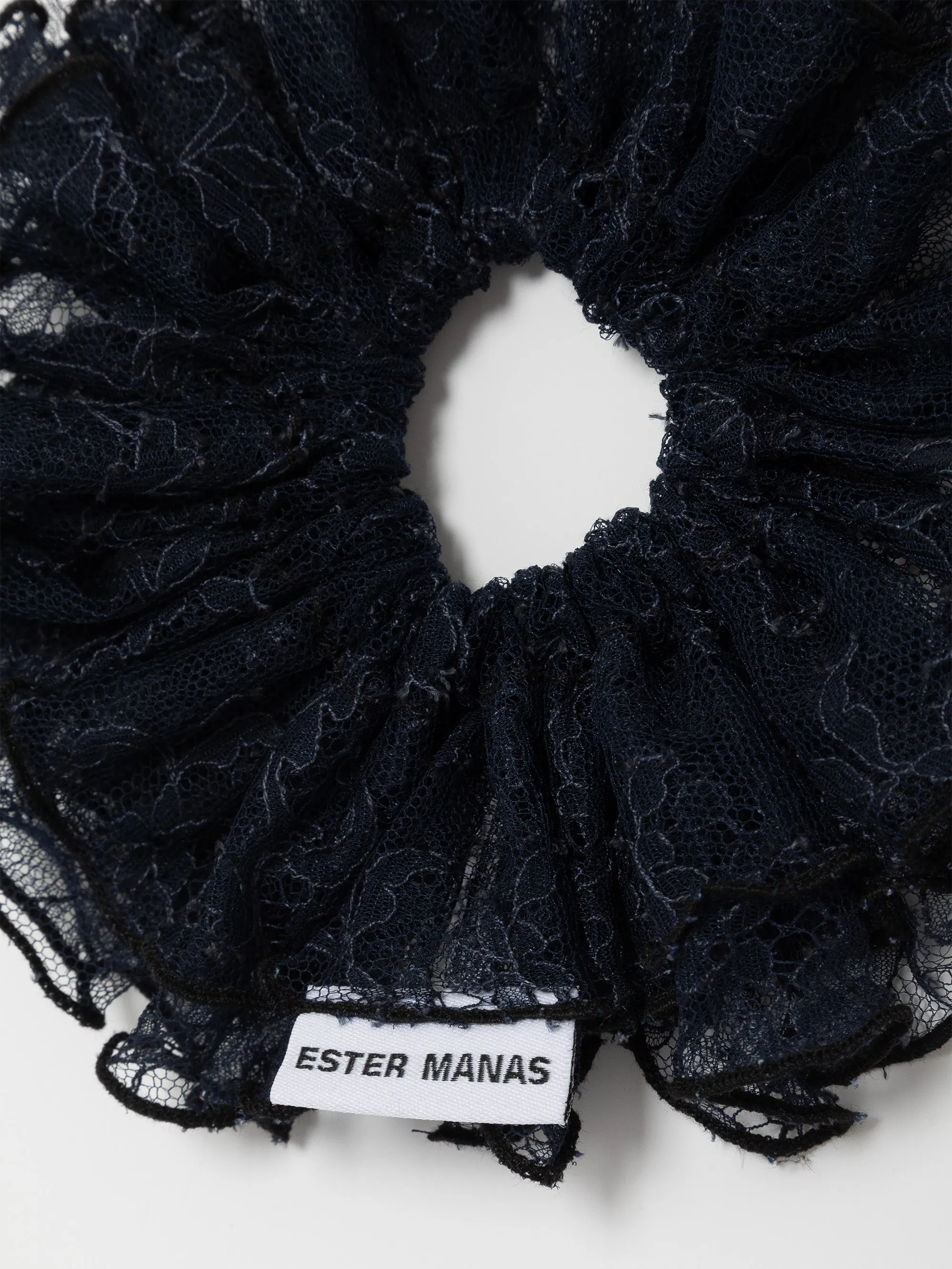 Navy Lace Scrunchie sold by Ester Manas product image thumbnail 2