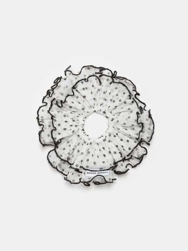 Polka-Dot Cancan Scrunchie made by Ester Manas