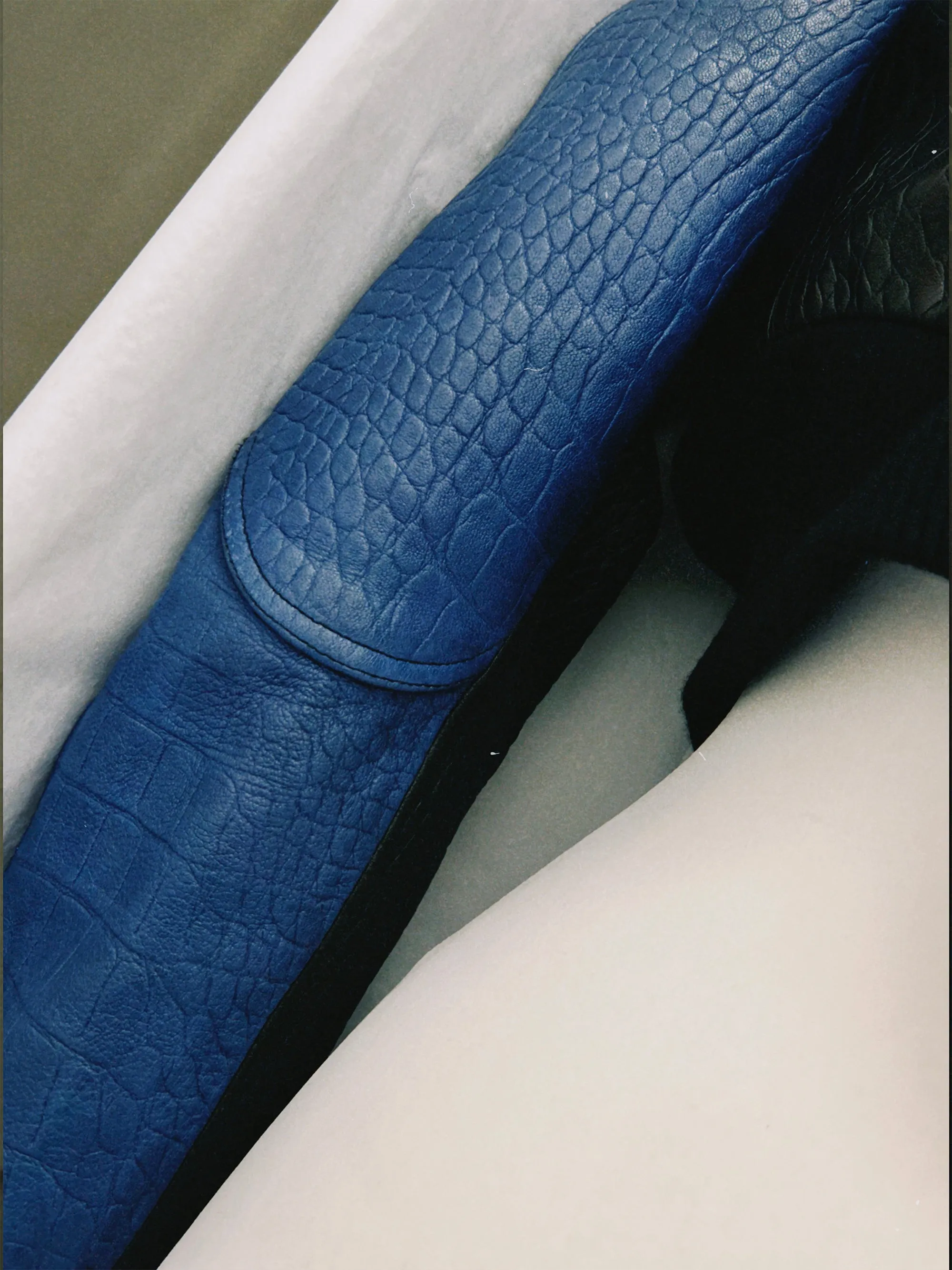 SS24 Look 02 – Crocodile-Embossed Leather Bomber sold by Ester Manas product image thumbnail 4