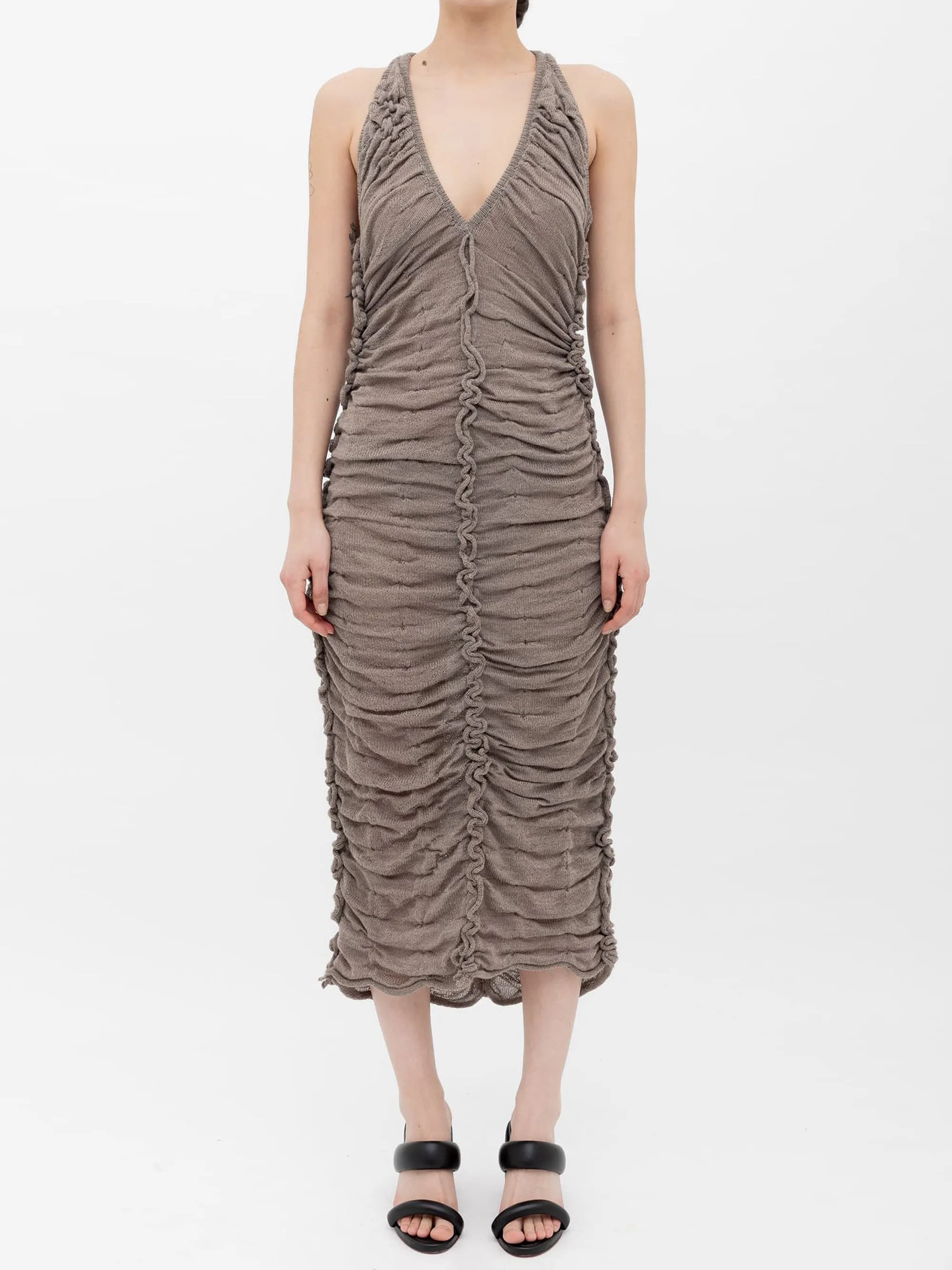 Ruched Wool Knit Dress sold by Ester Manas product image thumbnail 2