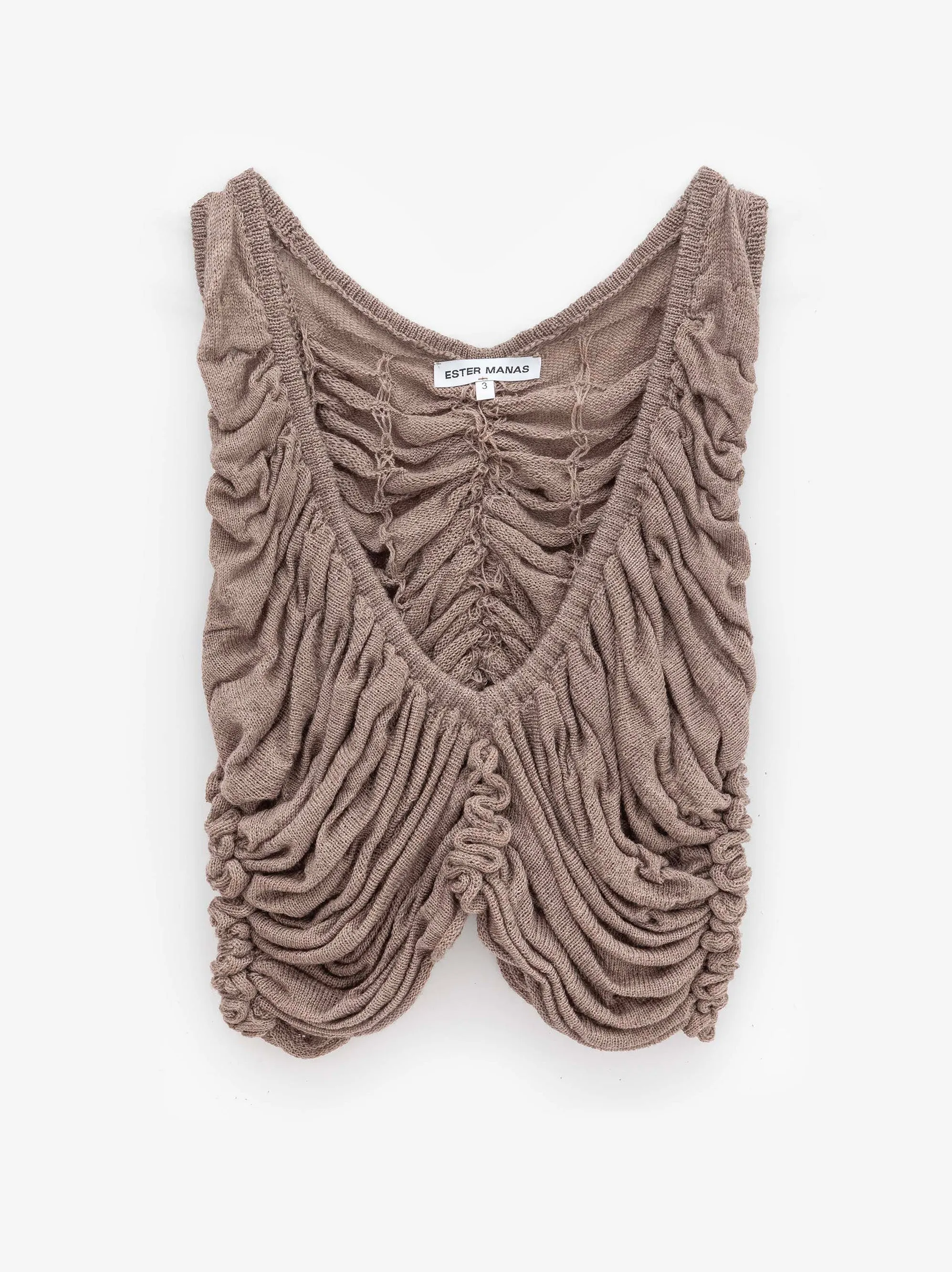 Ruched Wool Knit Top sold by Ester Manas