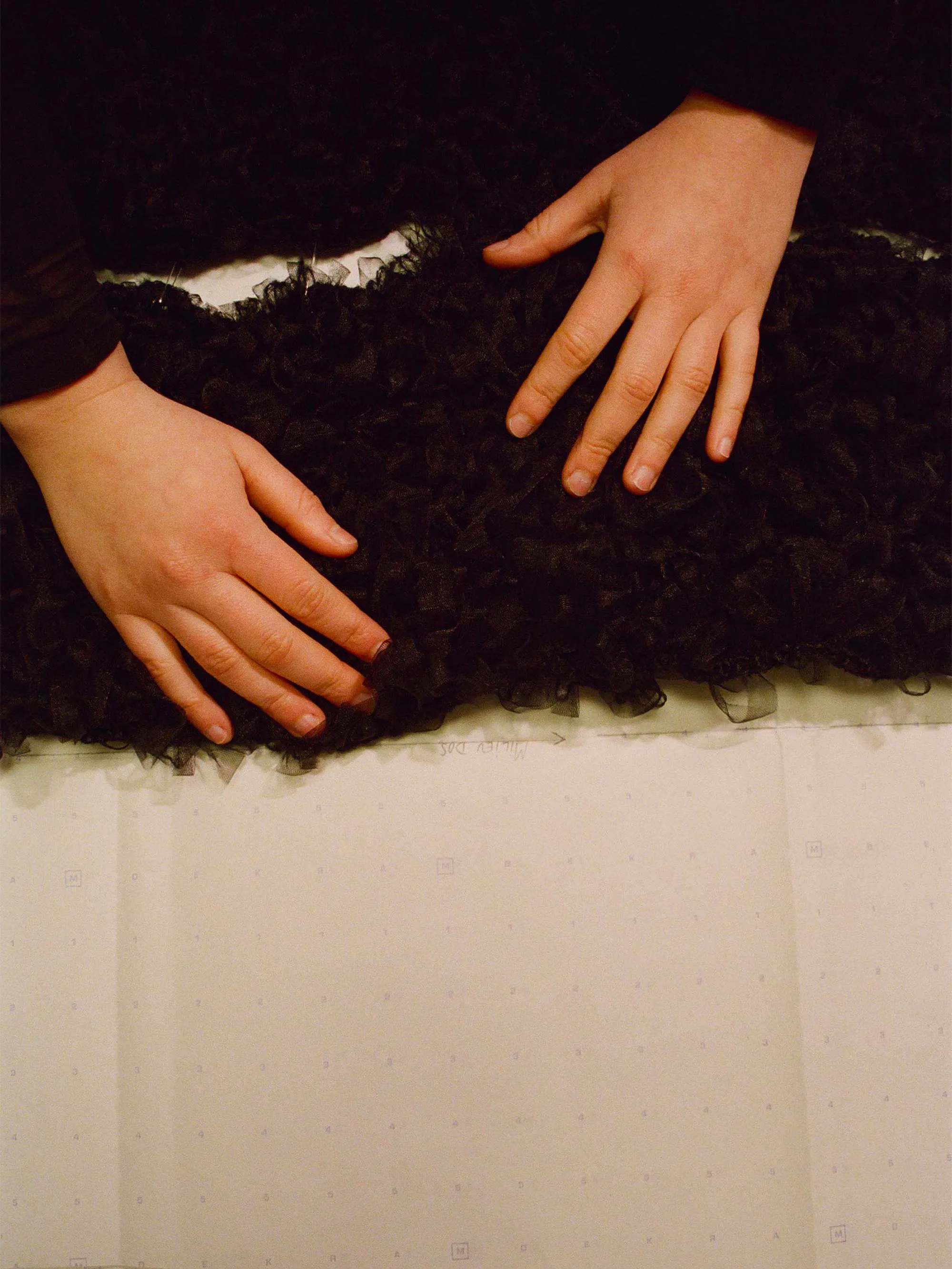 Signature Mesh & Textured Wool Midi Dress sold by Ester Manas product image thumbnail 3