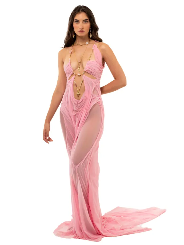 Pink Venus Wetlook Dress sold by Di Petsa
