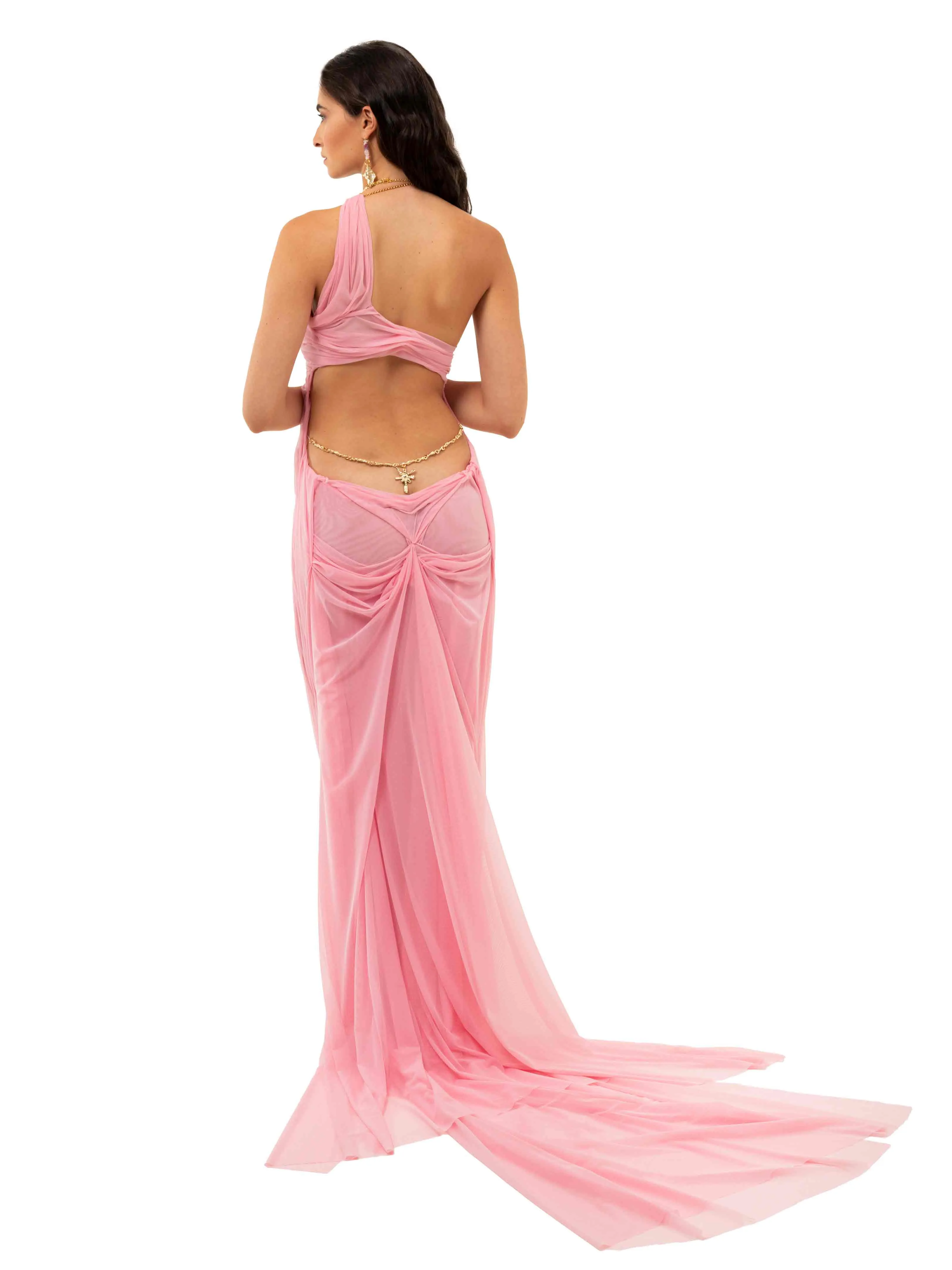 Pink Venus Wetlook Dress sold by Di Petsa product image thumbnail 3
