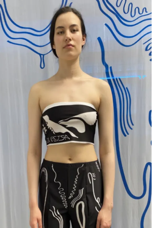 Aegean Sea Boob Tube made by Di Petsa