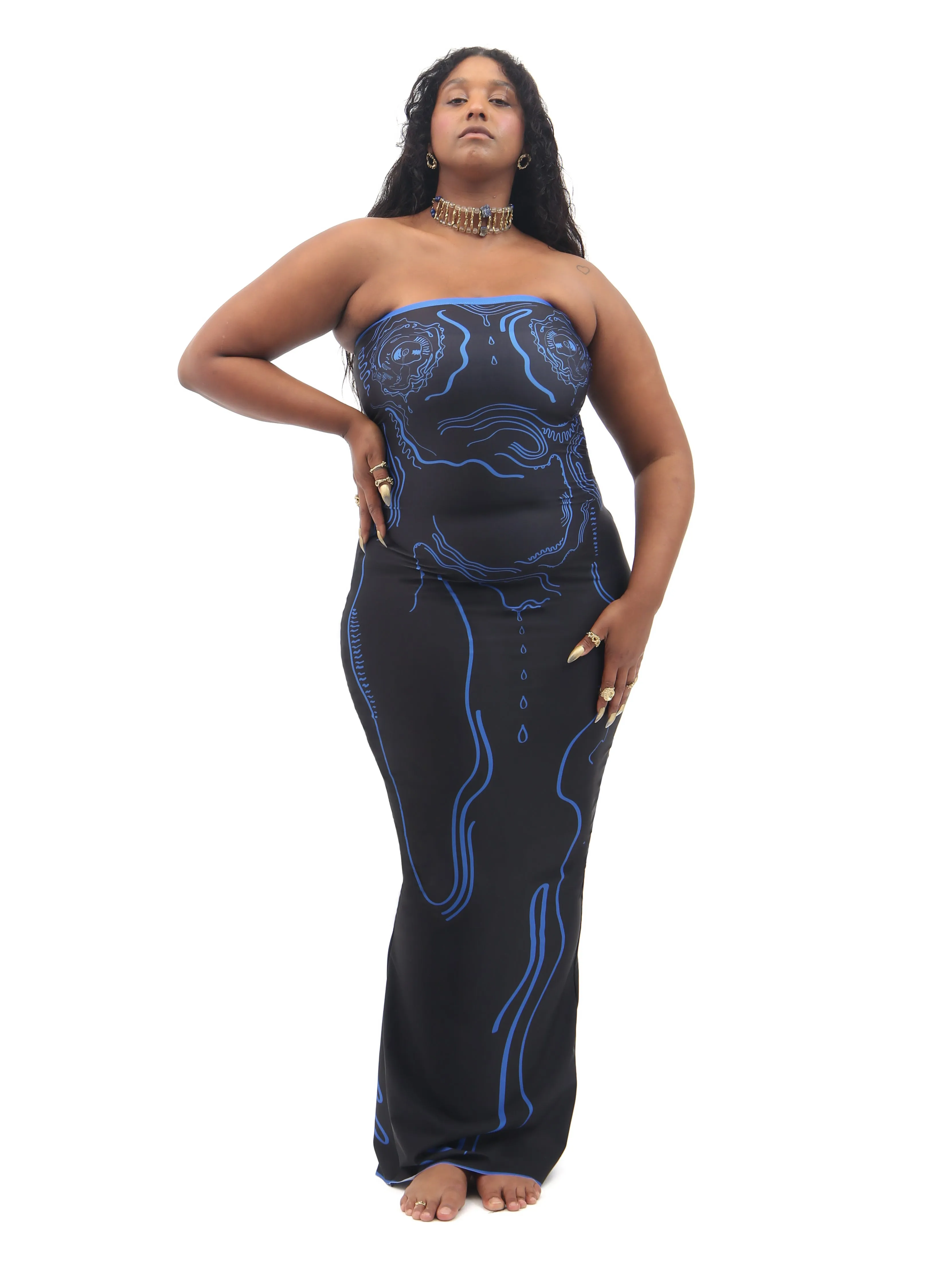 Venus Shell Long Dress sold by Di Petsa