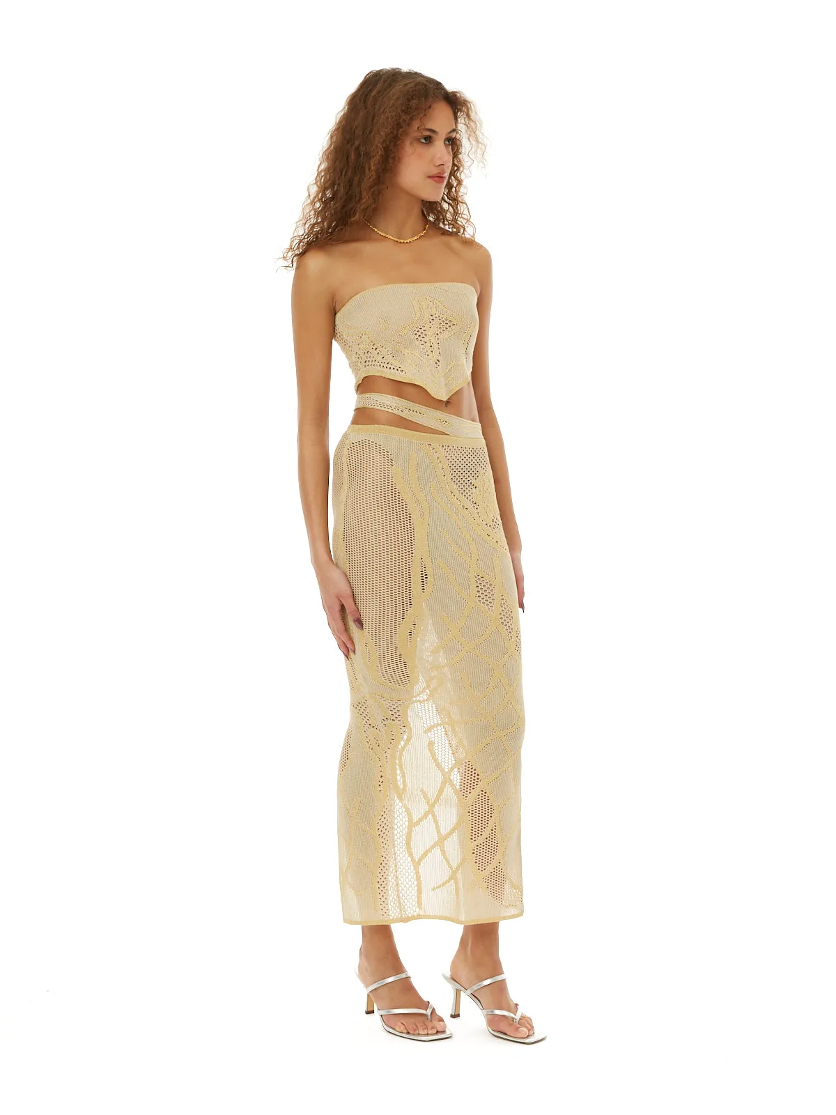 Birthing Venus Knit Skirt Gold sold by Di Petsa product image thumbnail 2
