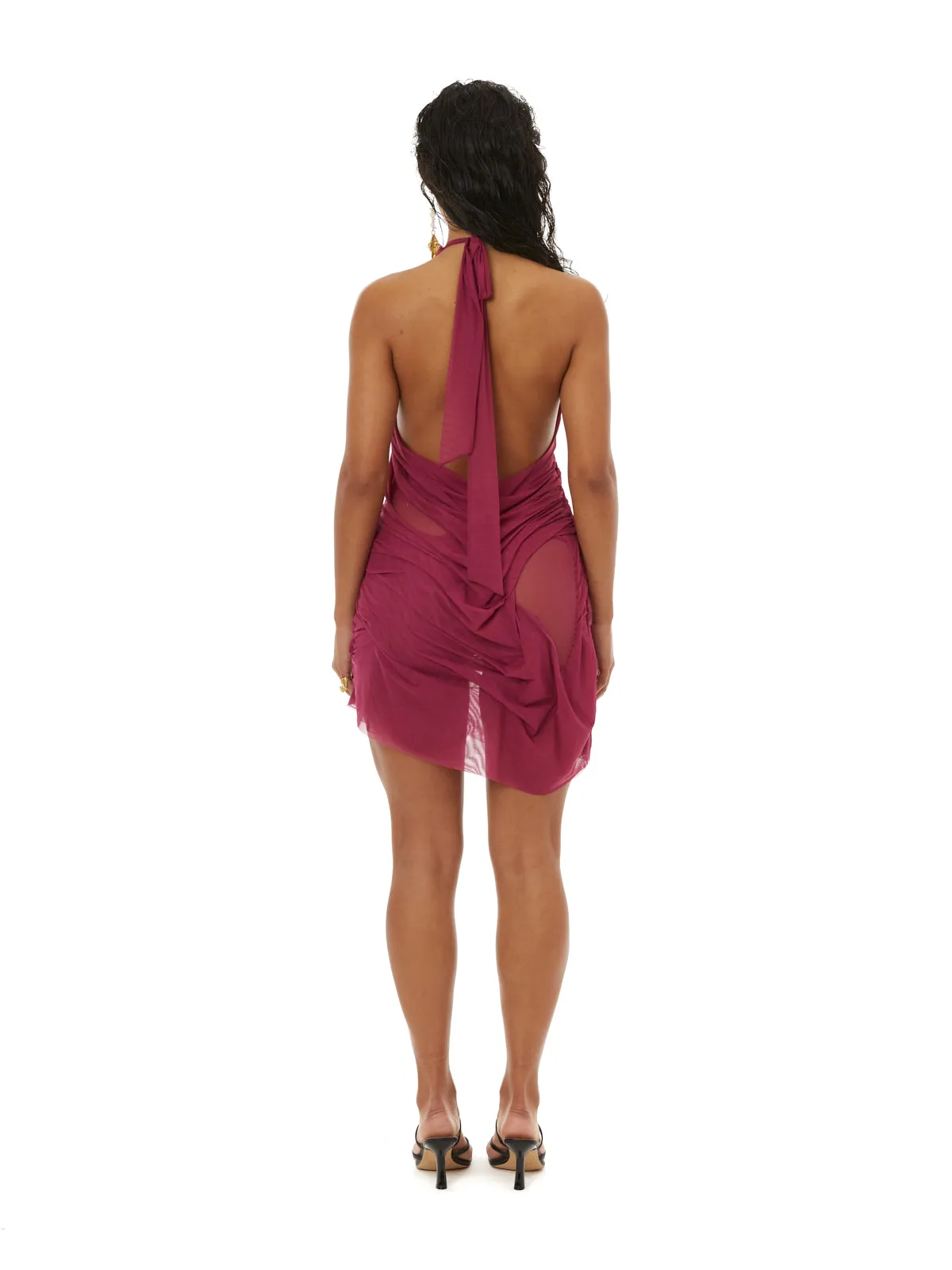 Wetlook Mini Dress Fuchsia Purple sold by Di Petsa product image thumbnail 4