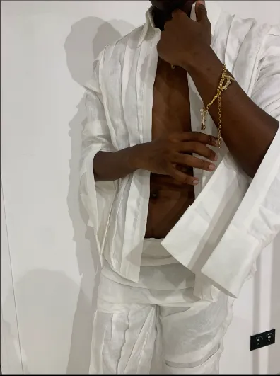 Textured Linen Shirt sold by Di Petsa product image thumbnail 3