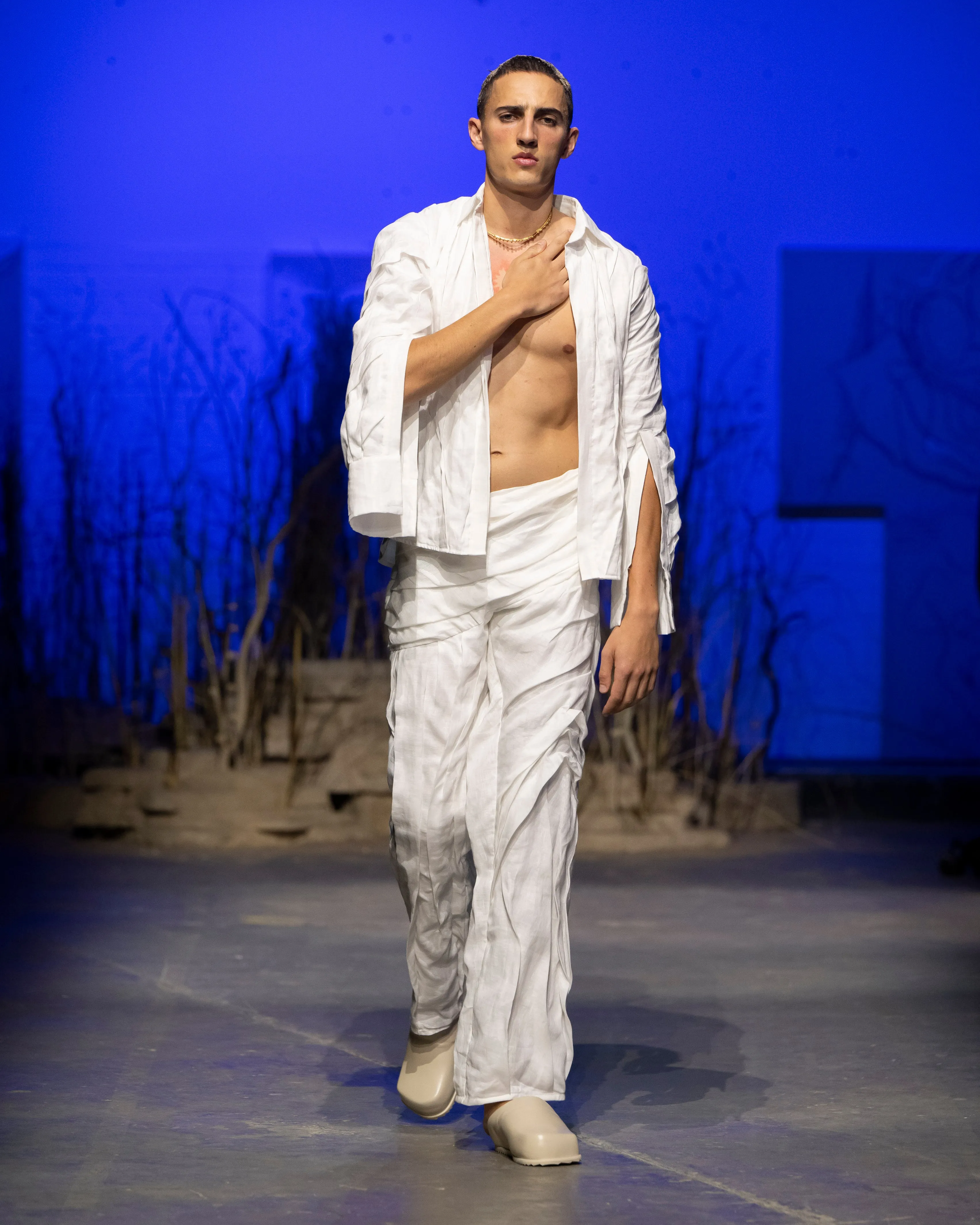 Textured Linen Shirt sold by Di Petsa