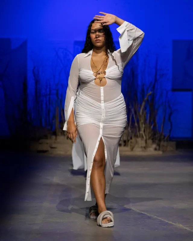 La Davina Long Shirt Dress made by Di Petsa