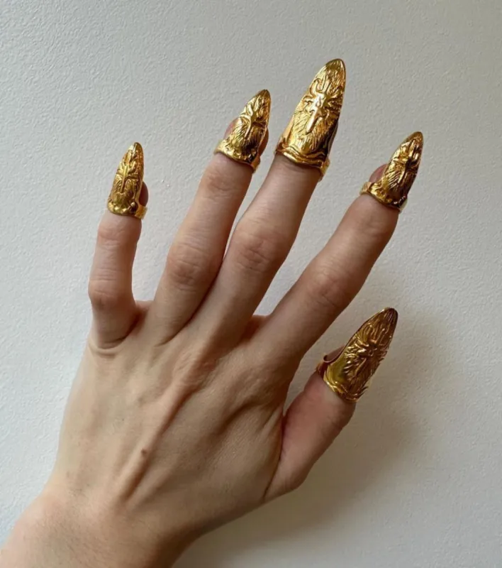 Venus Nail Guard Ring made by Di Petsa