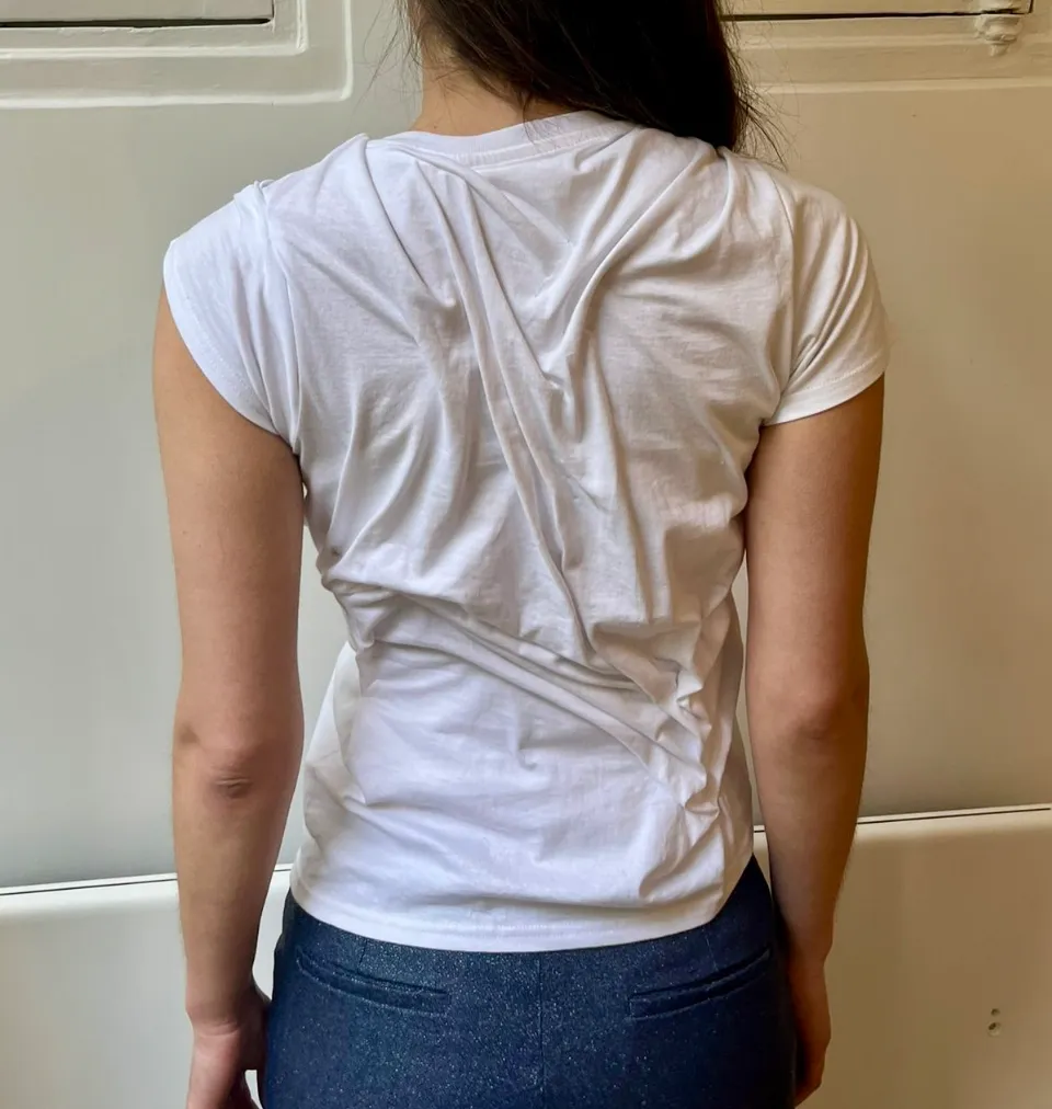 Wetlook Draped T-Shirt sold by Di Petsa product image thumbnail 2