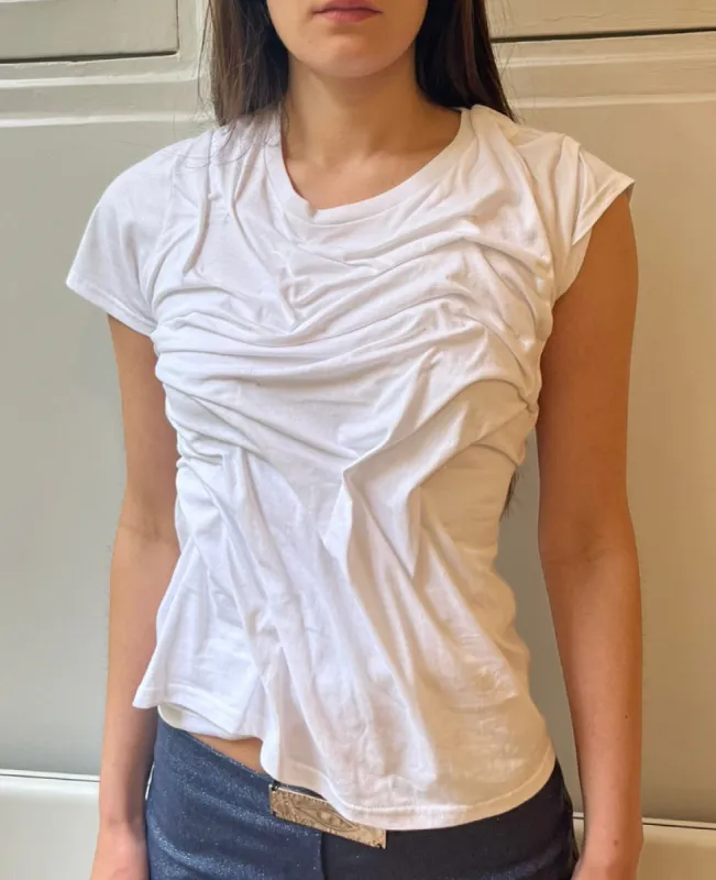 Wetlook Draped T-Shirt made by Di Petsa