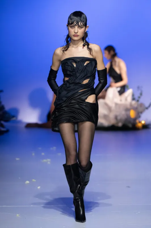 Eros Denim Mini Dress made by Di Petsa