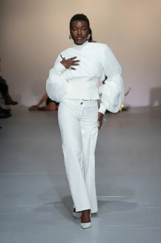 Draped Bomber Jacket sold by Di Petsa