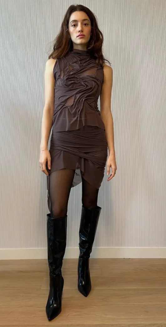 Wetlook Mini Skirt sold by Di Petsa