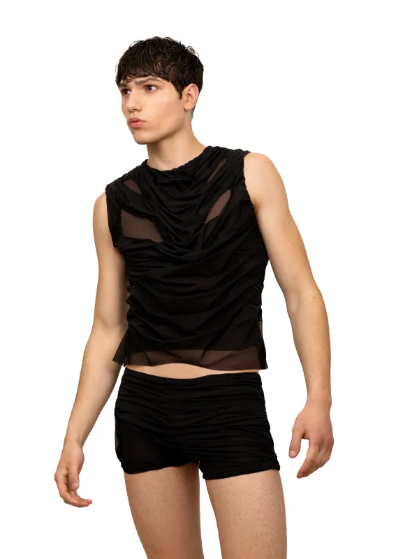 Wetlook Tank Top Black made by Di Petsa