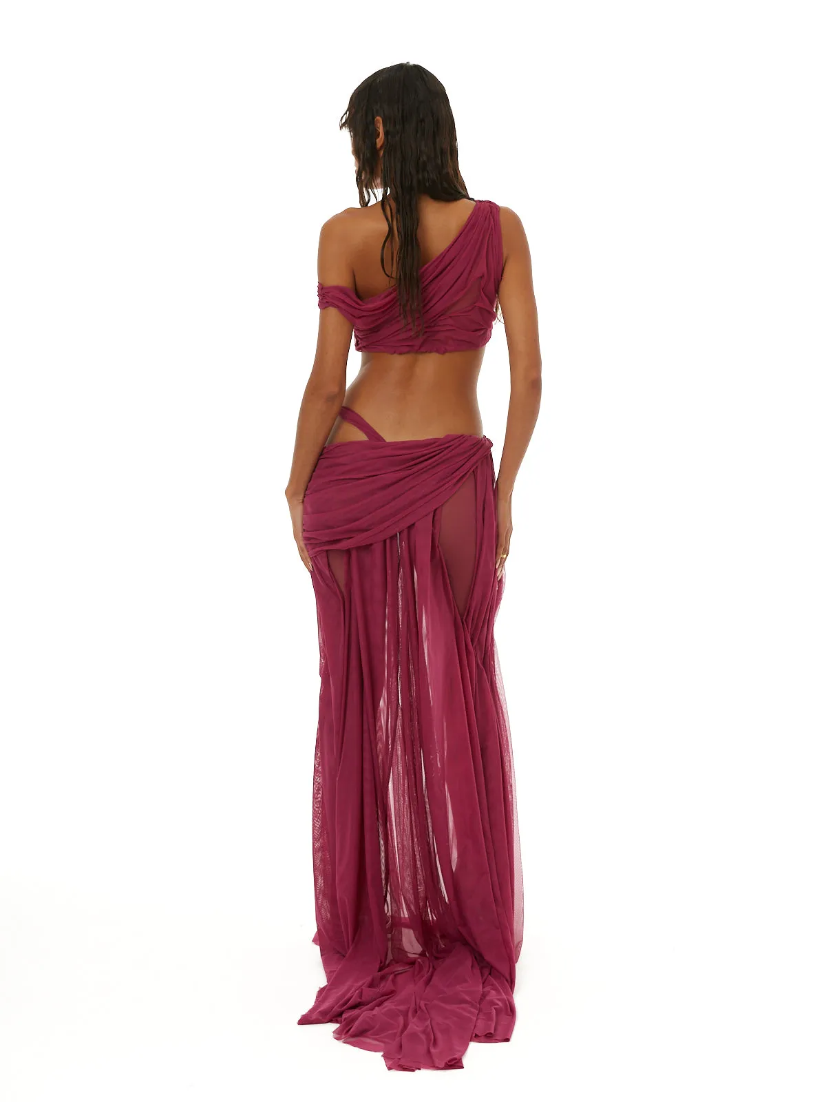 Wetlook Long Skirt sold by Di Petsa product image thumbnail 3