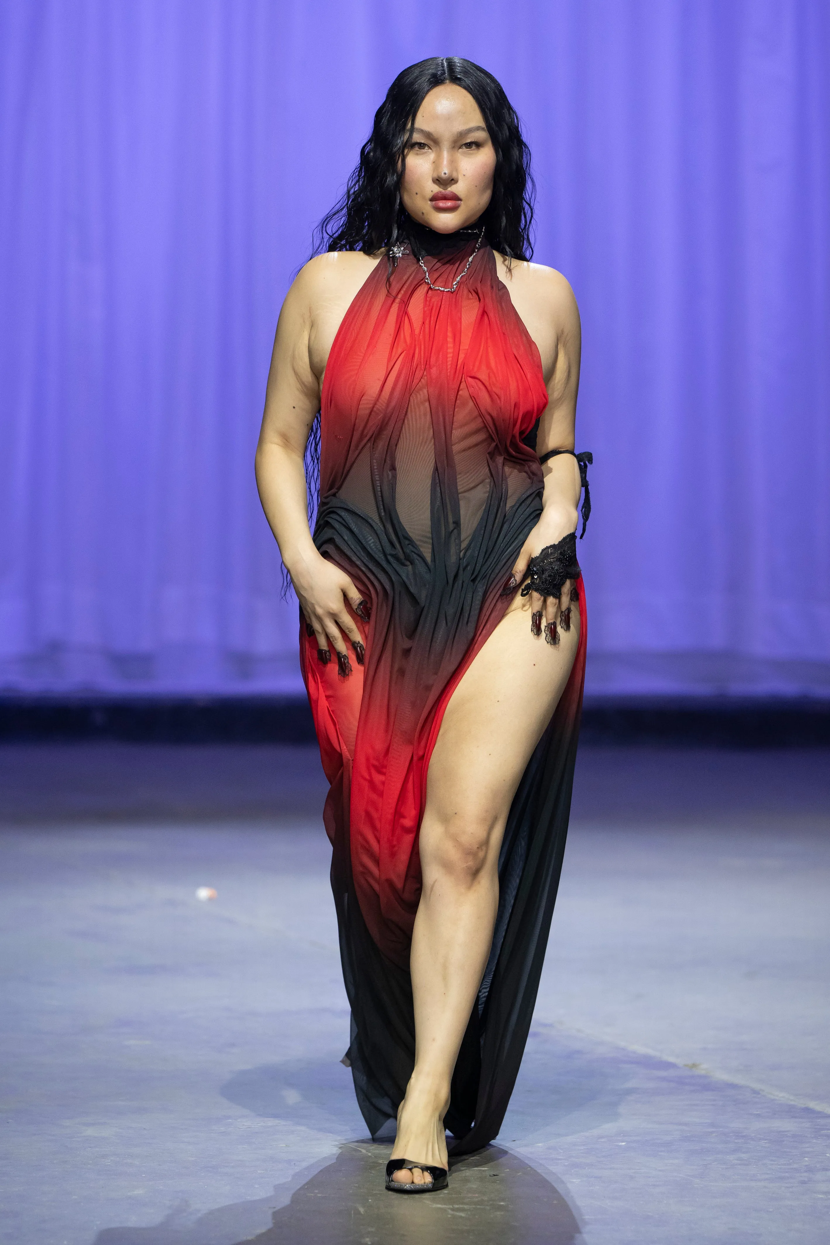 Backless Wetlook Halter Neck Long Dress sold by Di Petsa