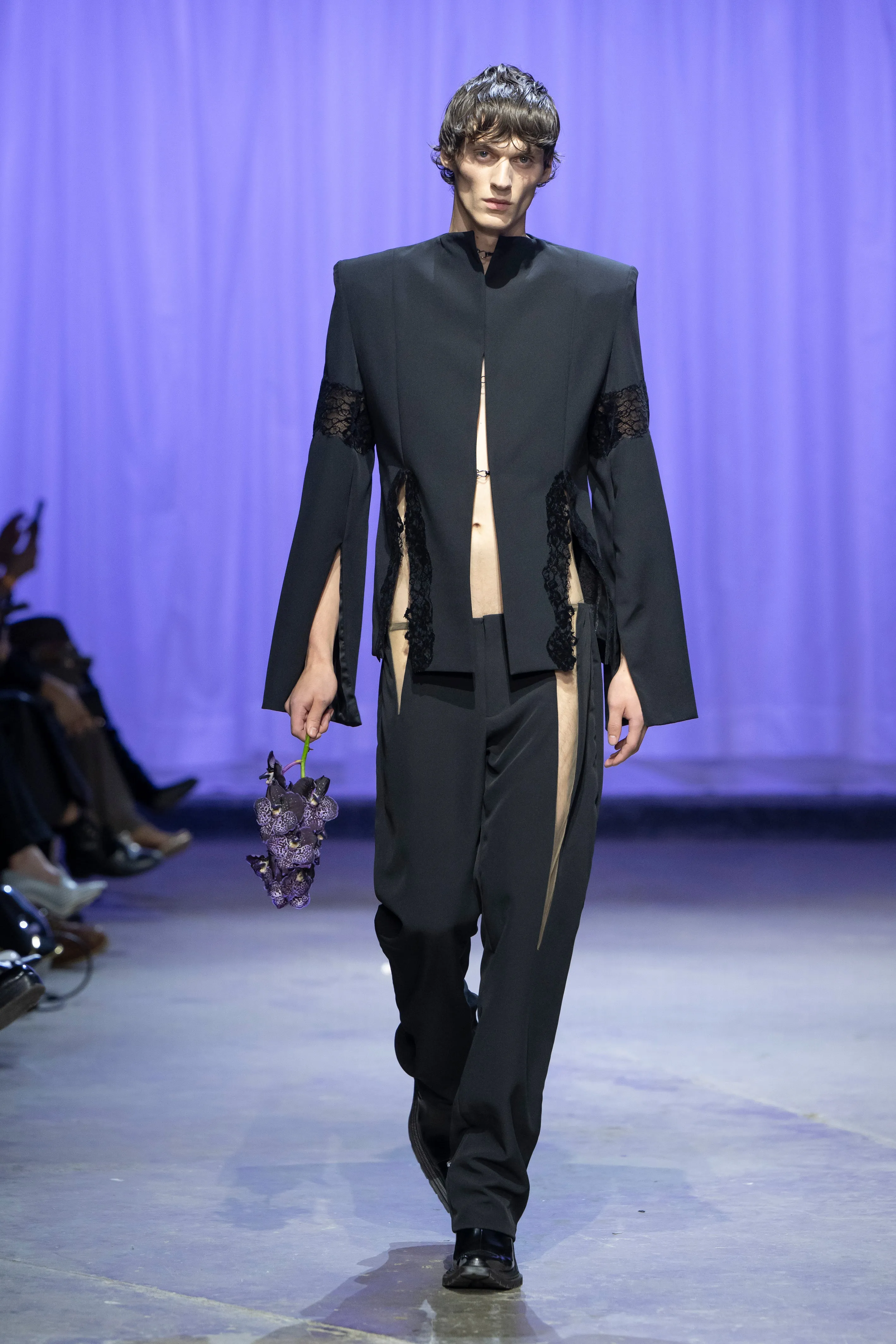 Eros Lace Tailored Trousers sold by Di Petsa