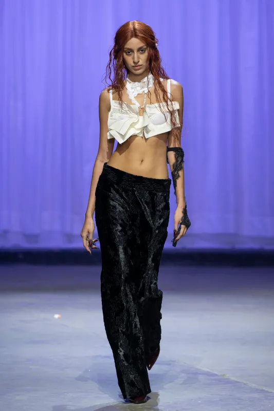 Velvet Textured Trousers sold by Di Petsa