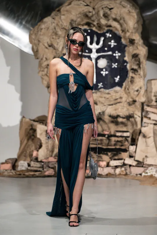 Priestess Tassel Wetlook Dress made by Di Petsa
