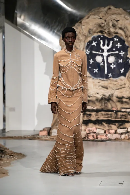 Sand Wave Denim Jacket made by Di Petsa