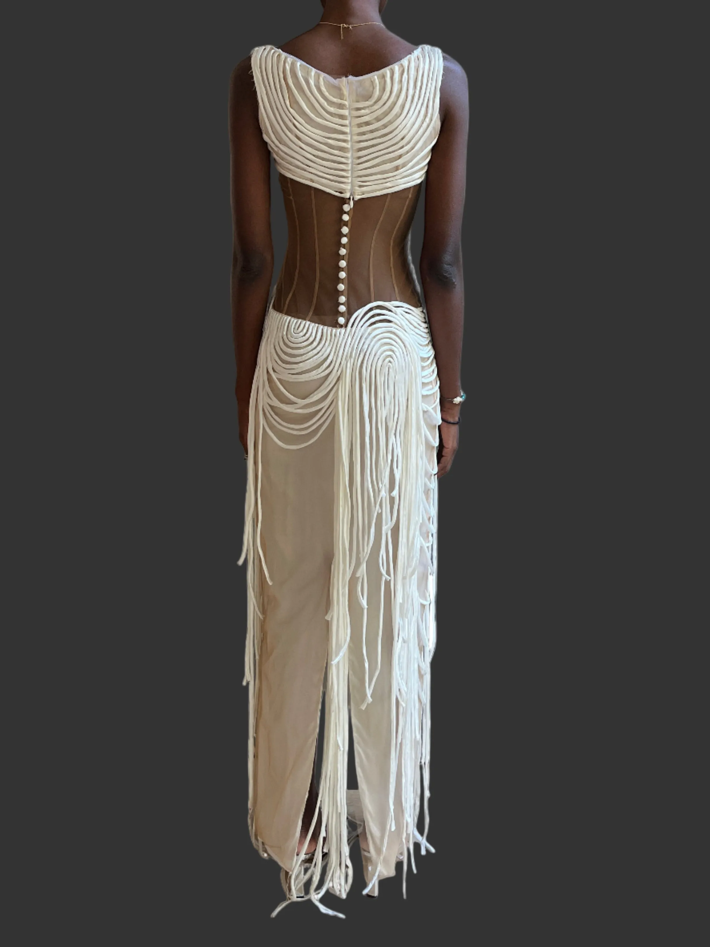 Unravelling Silk Dress sold by Di Petsa product image thumbnail 4