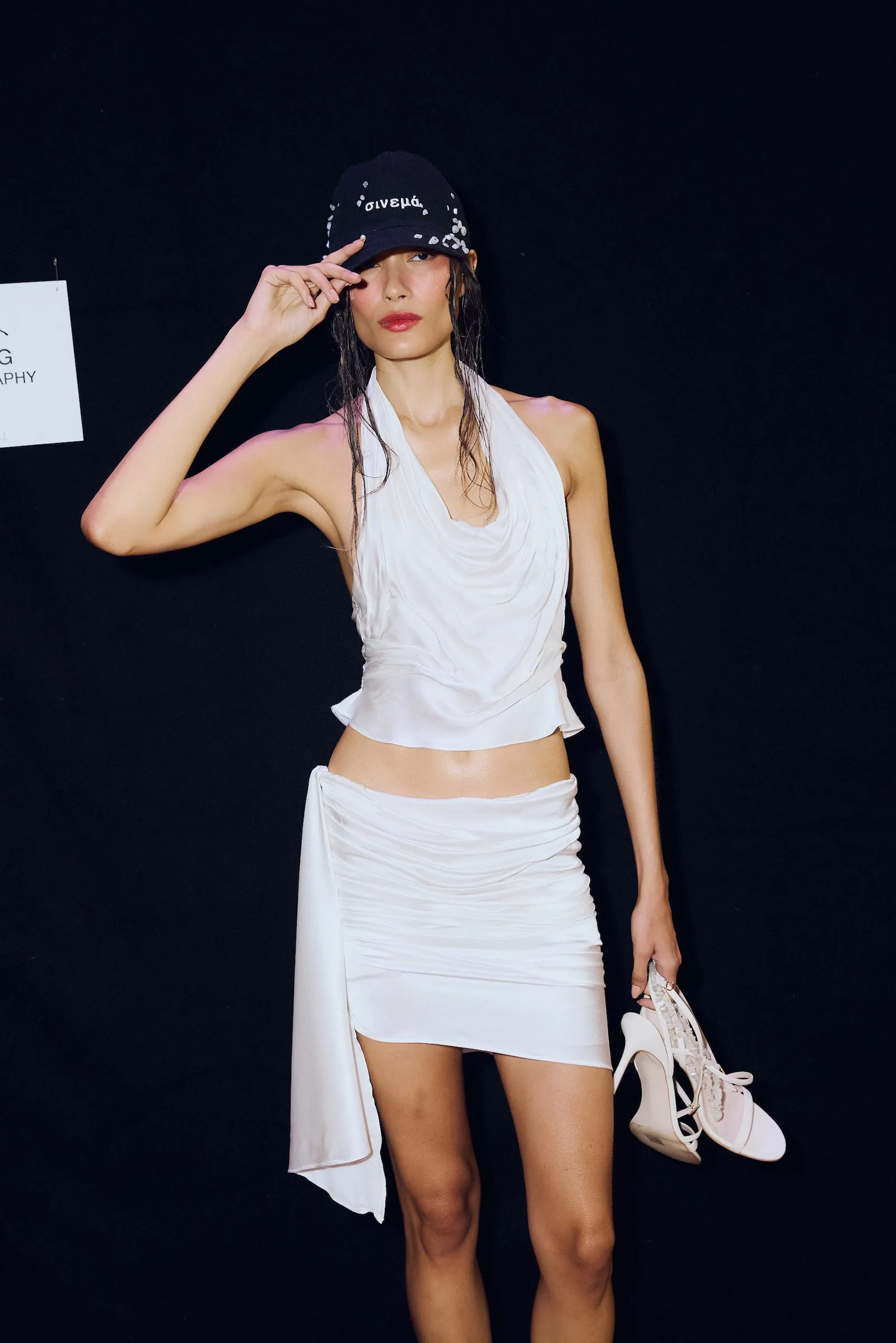 Lunar Draped Silk Skirt sold by Di Petsa product image thumbnail 2